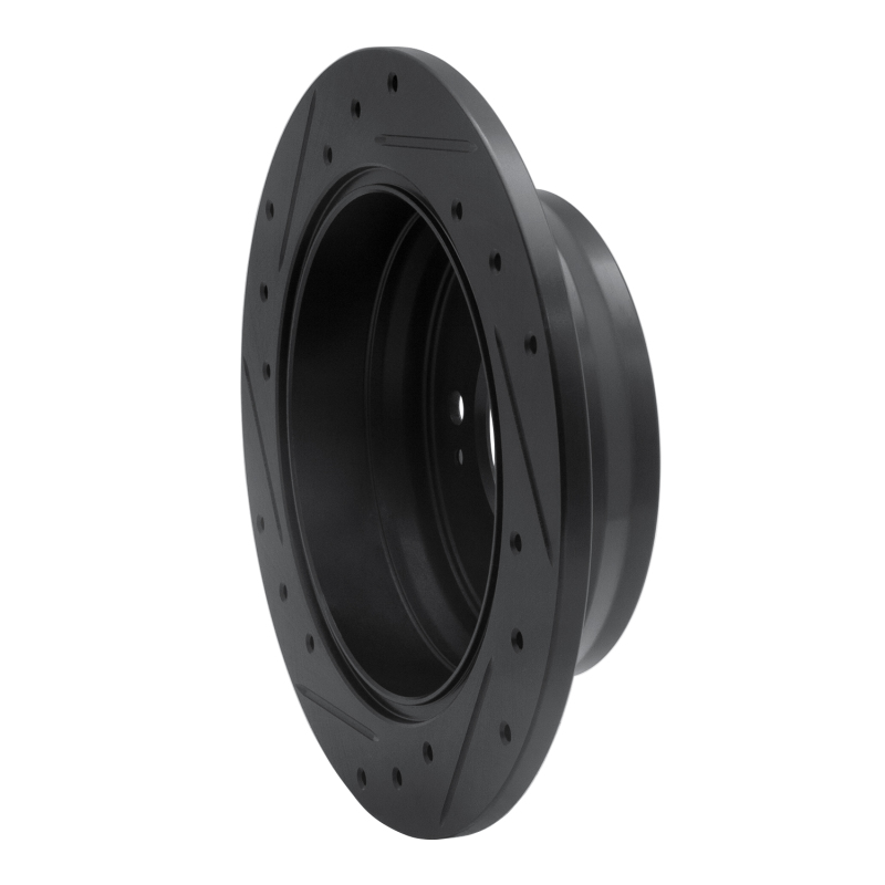 Hyundai Tucson Brake Rotor (1) - Rear Right - R1 Concepts - Drilled & Slotted - Black - `09-`16